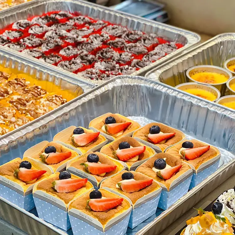 Контејнери за извадување со голем капацитет за печење сребрена алуминиумска фолија