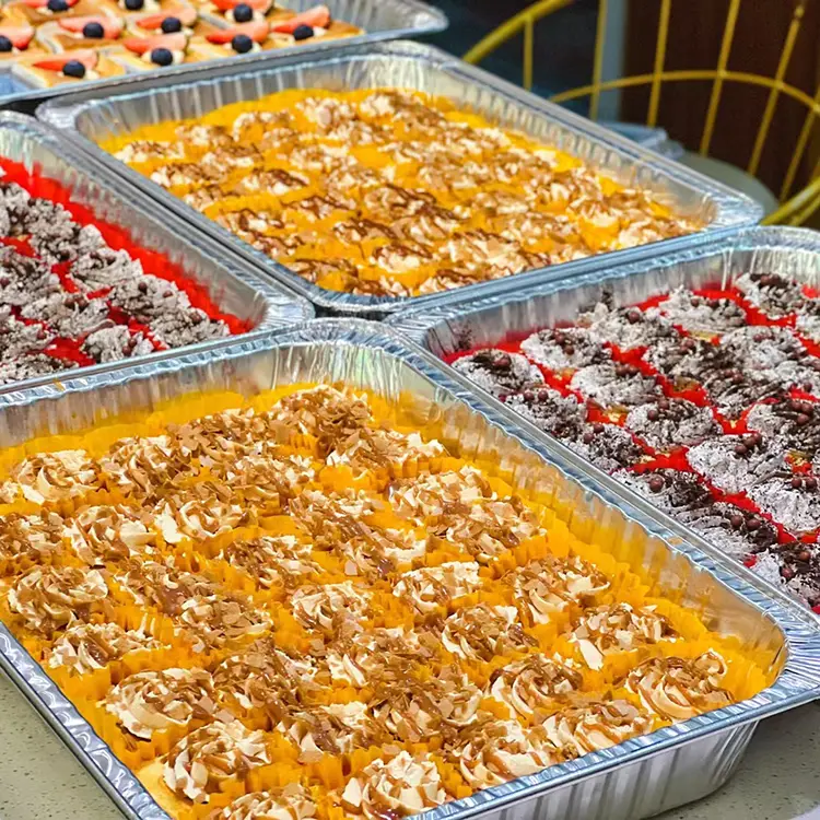 Контејнери за извадување со голем капацитет за печење сребрена алуминиумска фолија