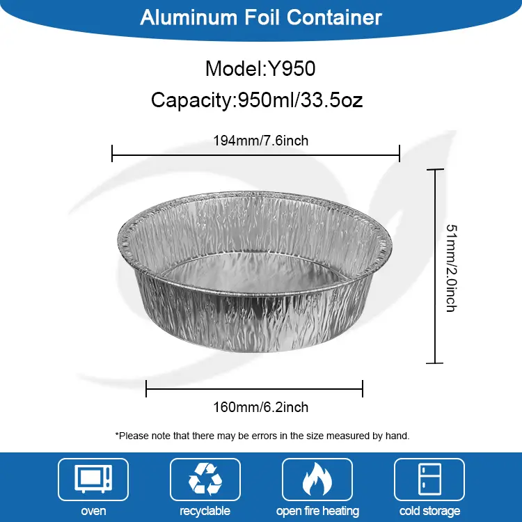 Контејнери за опкружувачки алуминиумски фолии од опкружувач на воздухот