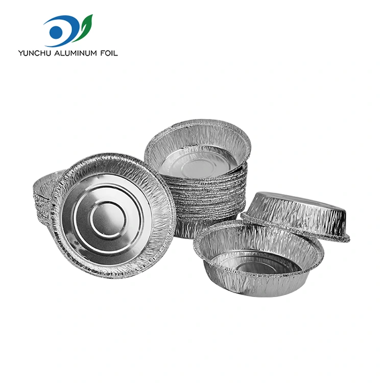 Контејнери за печење на тркалезен воздух за печење сребрени алуминиумски фолија