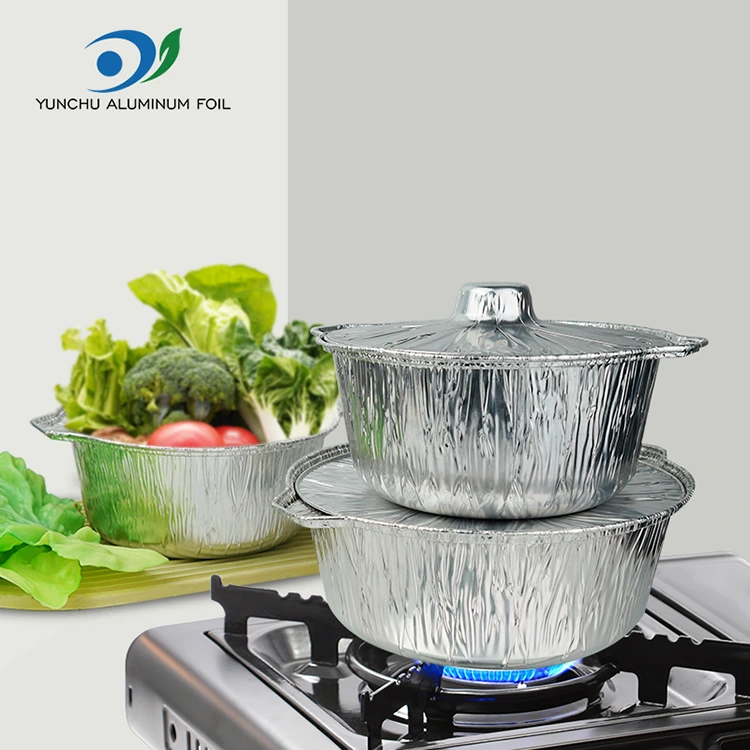 За еднократна употреба садови со топла сад и садови со сребрени алуминиумски фолија