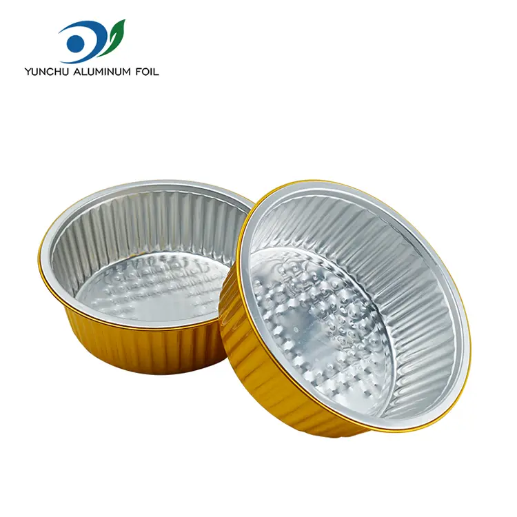 Садови за печење за еднократна употреба околу контејнери со алуминиумска фолија