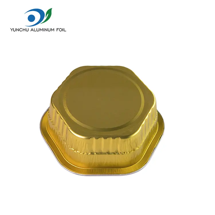 Хексагонална топлина на превземање запечатени контејнери со алуминиумска фолија со мазни wallидови