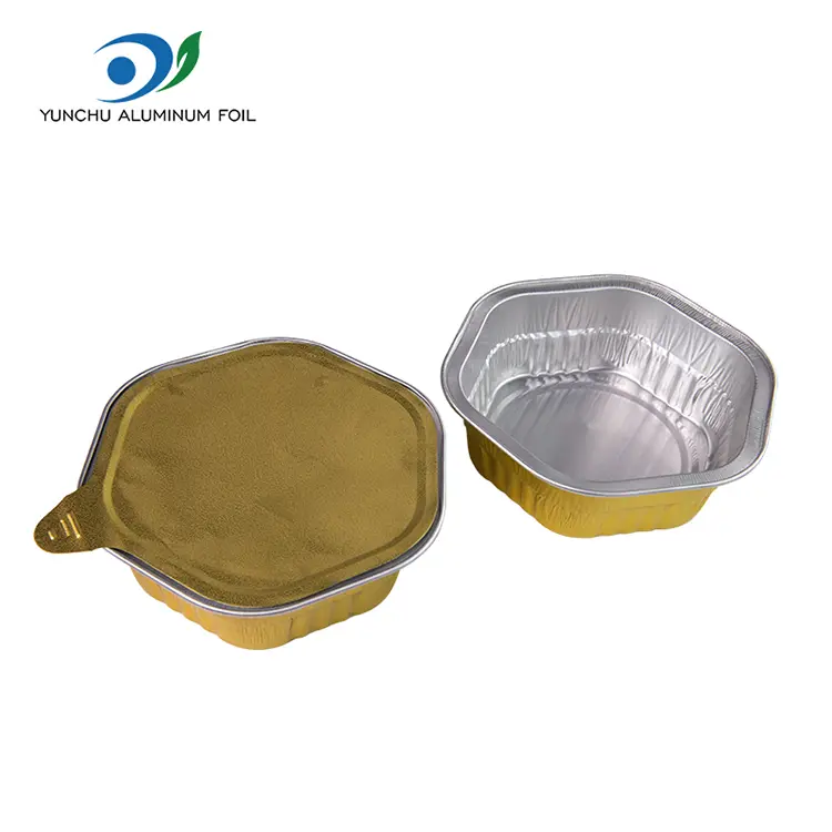 Хексагонална топлина на превземање запечатени контејнери со алуминиумска фолија со мазни wallидови