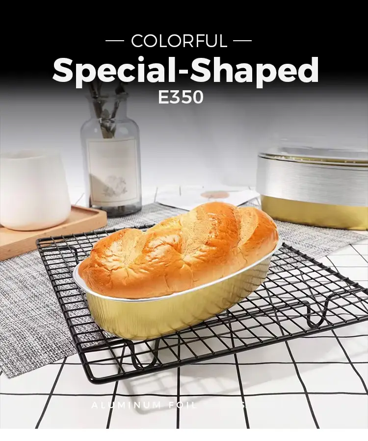 Oval color Smoothwall Aluminum Foil Containers