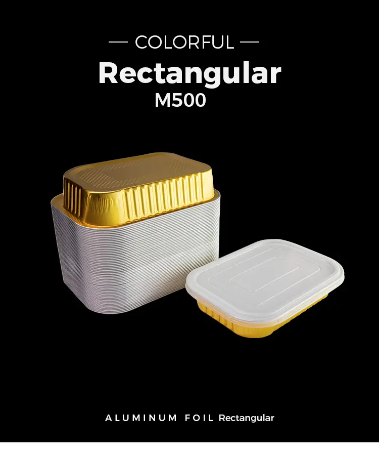 Disposable Rectangular dining Aluminum Foil Containers