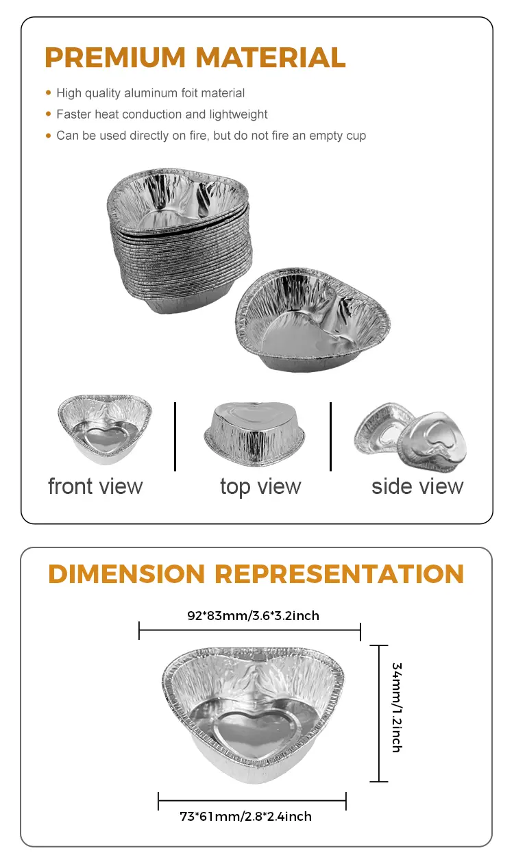 Disposable Thickened Food Grade Aluminum Foil Containers