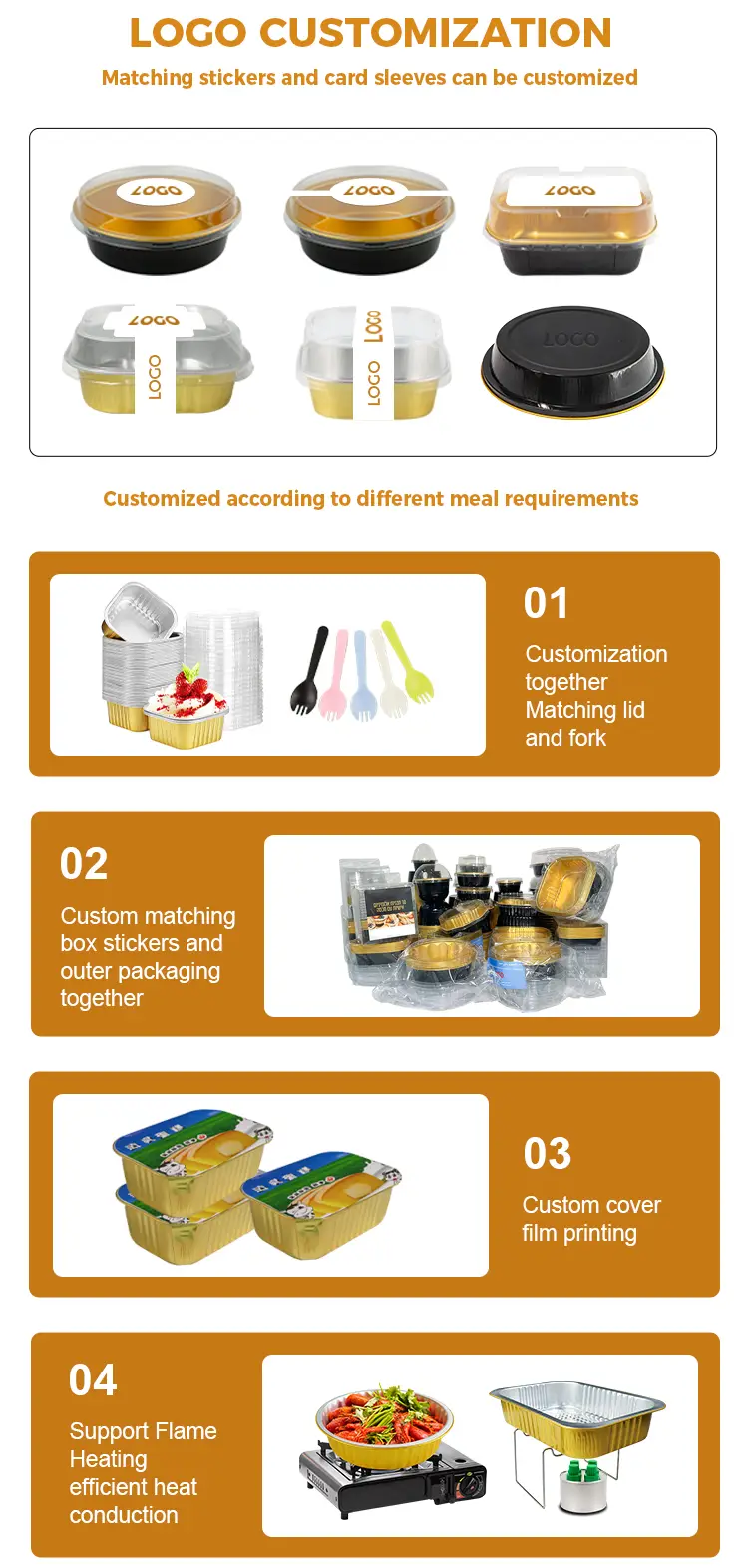 Square air fryer catering Silver Aluminum Foil Containers