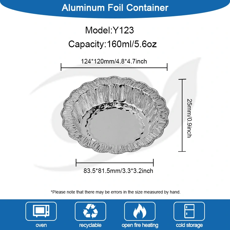Чипка тркалезна торта за печење сребрена алуминиумска фолија контејнери