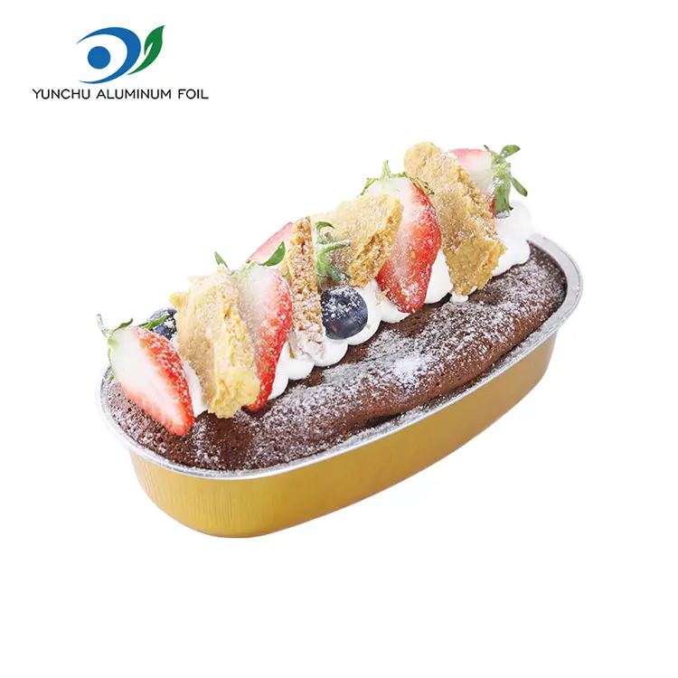 Овални контејнери со алуминиумска фолија со мазна wallид