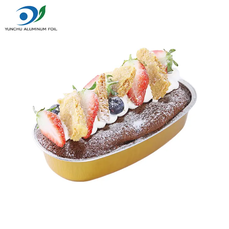 Овални контејнери со алуминиумска фолија со мазна wallид