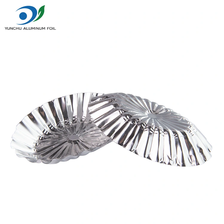 Контејнер за храна со овална чипка од чистач од титула од сребрена алуминиумска фолија Контејнер за храна со овална чипка од чистач од титула од сребрена алуминиумска фолија