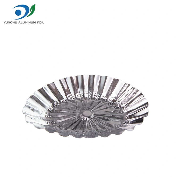 Контејнер за храна со овална чипка од чистач од титула од сребрена алуминиумска фолија