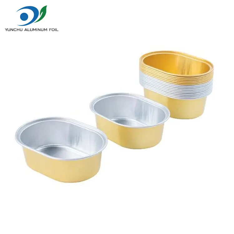 Контејнери од алуминиумска фолија со овални светлосни ѕидови