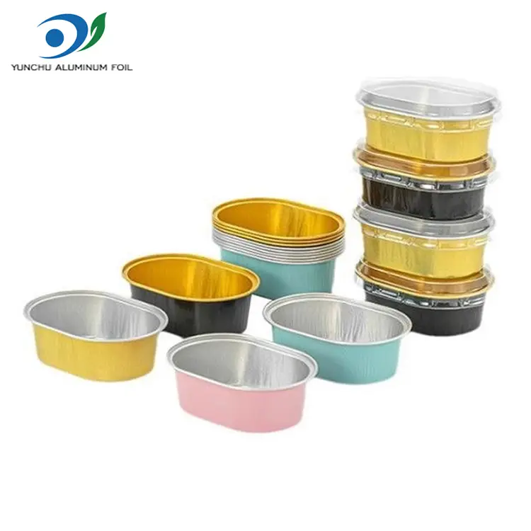 Контејнери од алуминиумска фолија со овални светлосни ѕидови