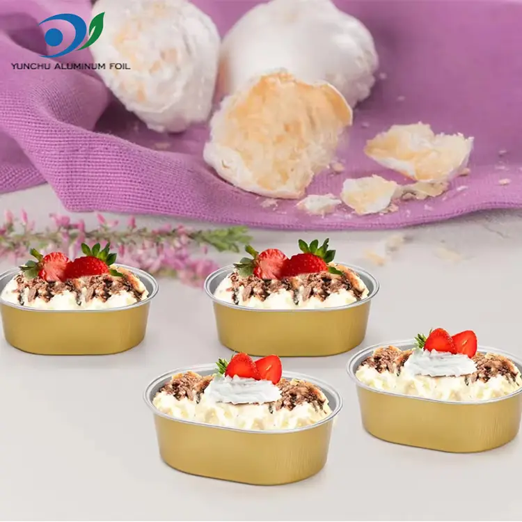 Контејнери од алуминиумска фолија со овални светлосни ѕидови