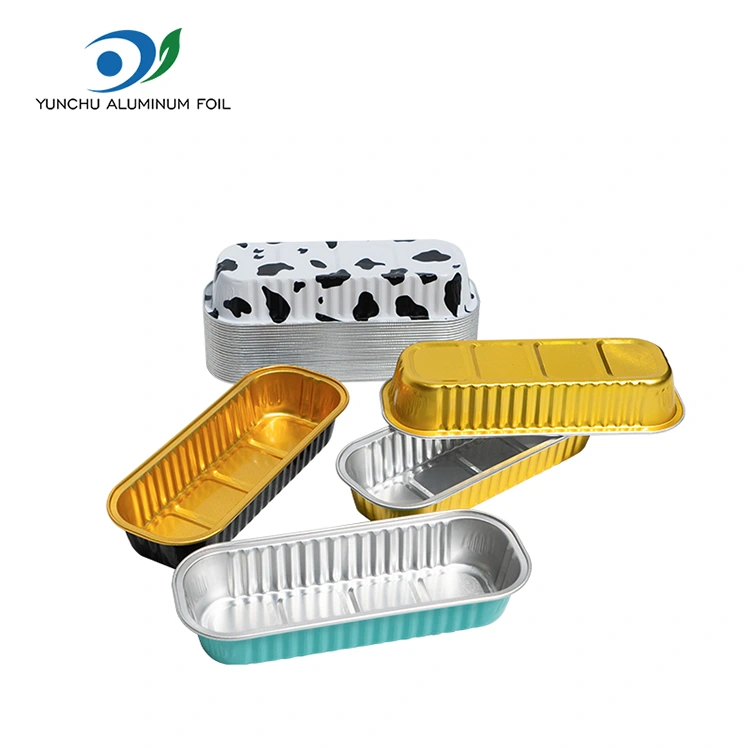Правоаголна торта за печење торта со мазно vallид алуминиумска фолија Правоаголна торта за печење торта со мазно vallид алуминиумска фолија