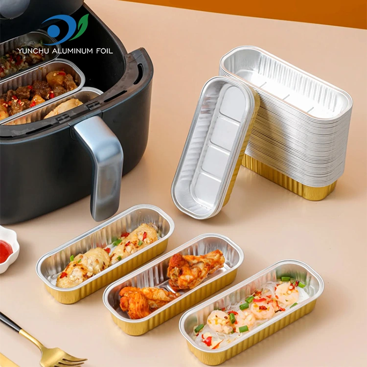 Правоаголна торта за печење торта со мазно vallид алуминиумска фолија