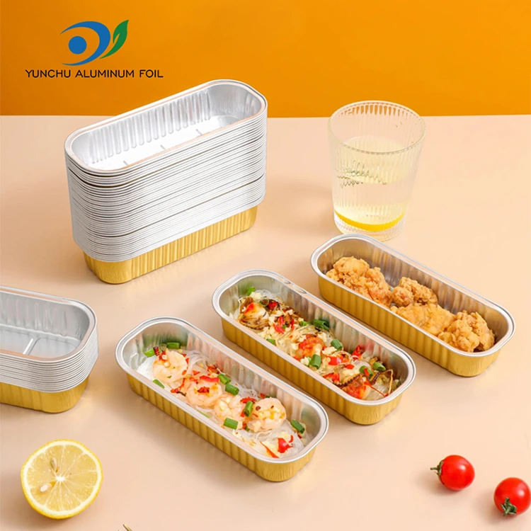 Правоаголна торта за печење торта со мазно vallид алуминиумска фолија