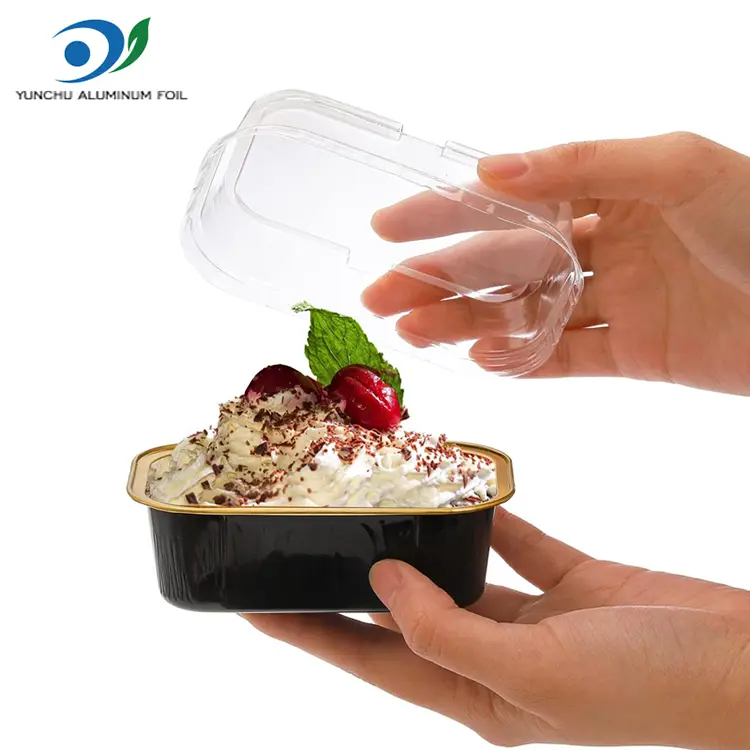 Правоаголна боја на печење во боја на алуминиумска фолија од алуминиум Правоаголна боја на печење во боја на алуминиумска фолија од алуминиум