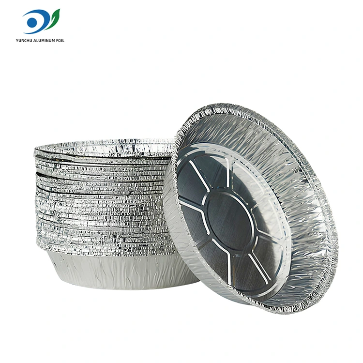 Тркалезен воздух за пржење со топла тенџере сребрена алуминиумска фолија контејнер