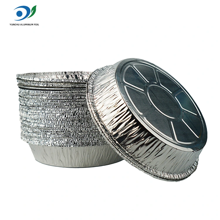 Тркалезен воздух за пржење со топла тенџере сребрена алуминиумска фолија контејнер