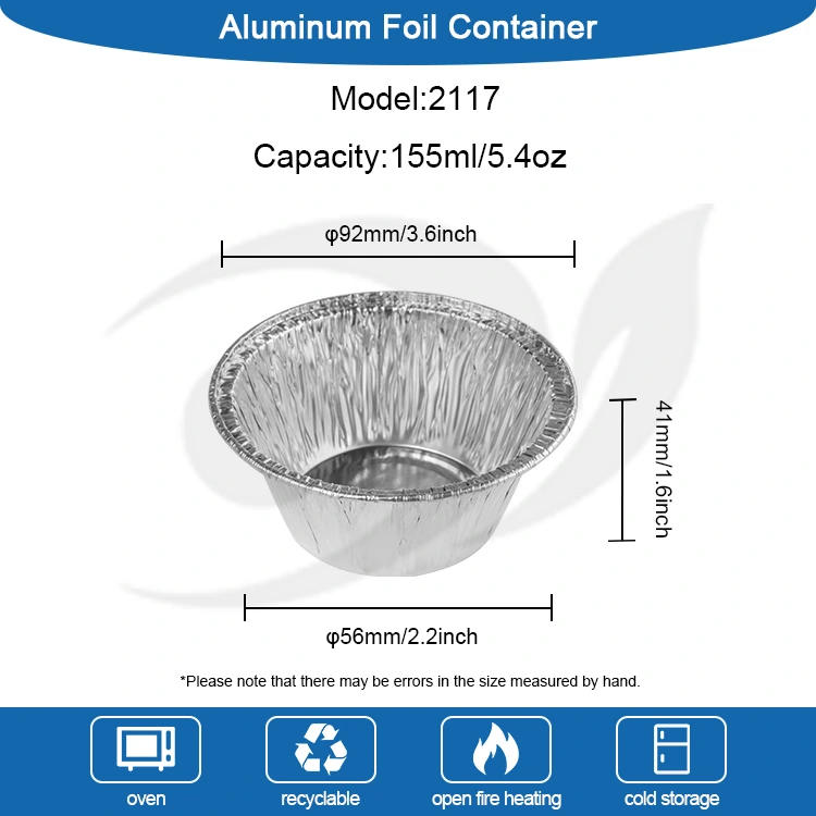 Контејнер за храна со торта со тркалезна торта сребрена алуминиумска алуминиум