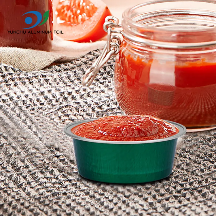 Копчиња за печење десерт со десерт, алуминиумски контејнери со алуминиумска фолија