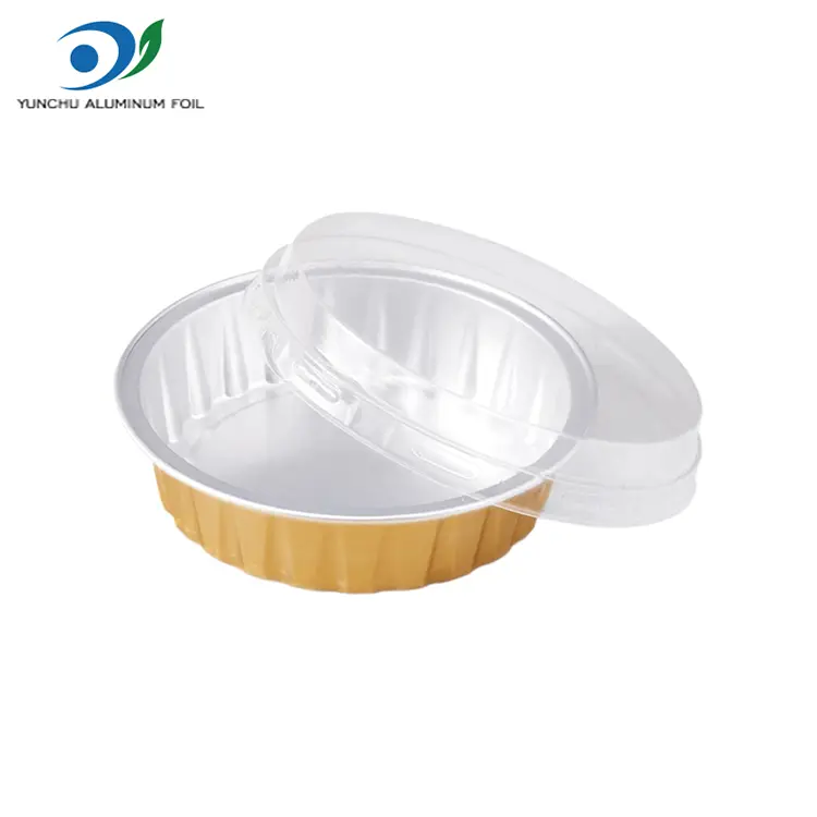 Златни контејнери со алуминиумска фолија од алуминиумска печење