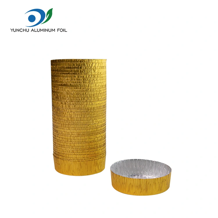 Тркалезен сад за храна со мала печење алуминиумска фолија Тркалезен сад за храна со мала печење алуминиумска фолија