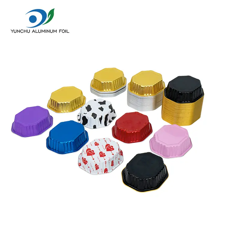 Контејнери за алуминиумска фолија со картички за торта со специјална форма