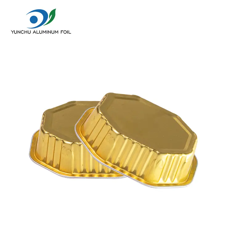 Контејнери за алуминиумска фолија со картички за торта со специјална форма