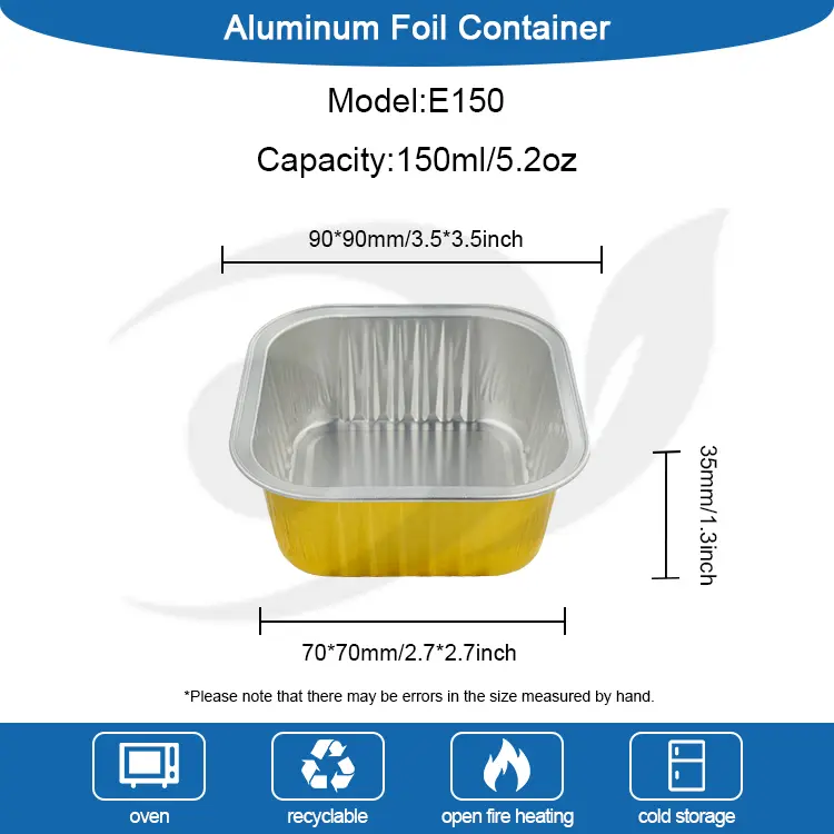 Контејнери за алуминиумска фолија од алуминиумска печење на плоштад