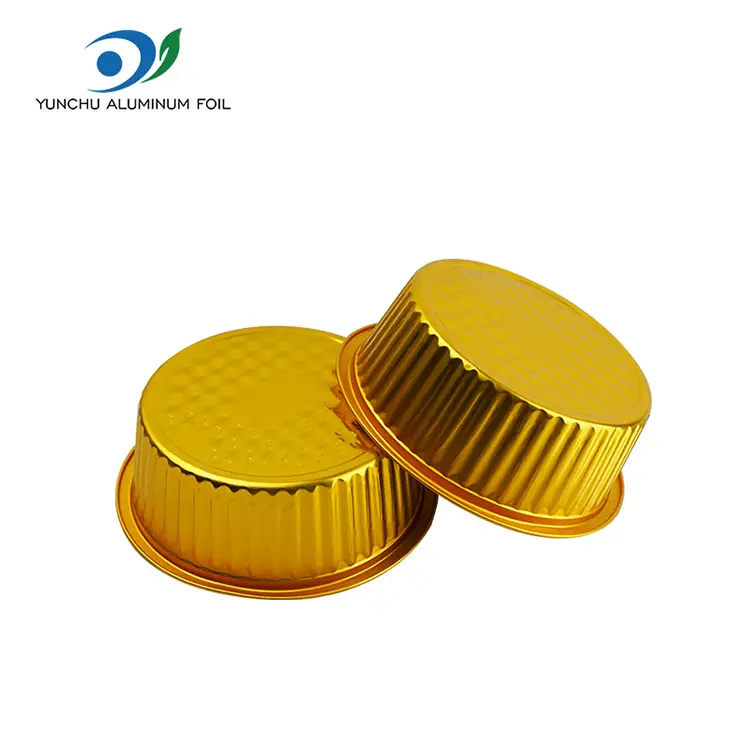 Takeaway Мал топла тенџере златна тркалезна алуминиумска фолија контејнери